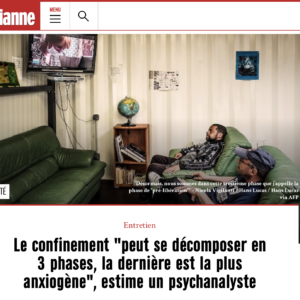 Le confinement « peut se décomposer en 3 phases, la dernière est la plus anxiogène » Jan-Edouard Brunie pour Magazine MARIANNE