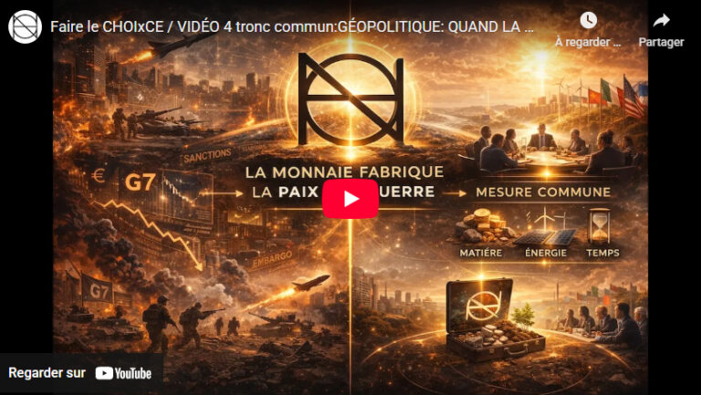 GÉOPOLITIQUE : QUAND LA MONNAIE FABRIQUE LA PAIX OU LA GUERRE